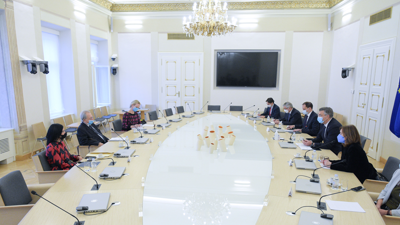 Predsjednik Vlade s predsjednikom Međunarodnog rezidualnog mehanizma za kaznene sudove Carmelom Agiusom